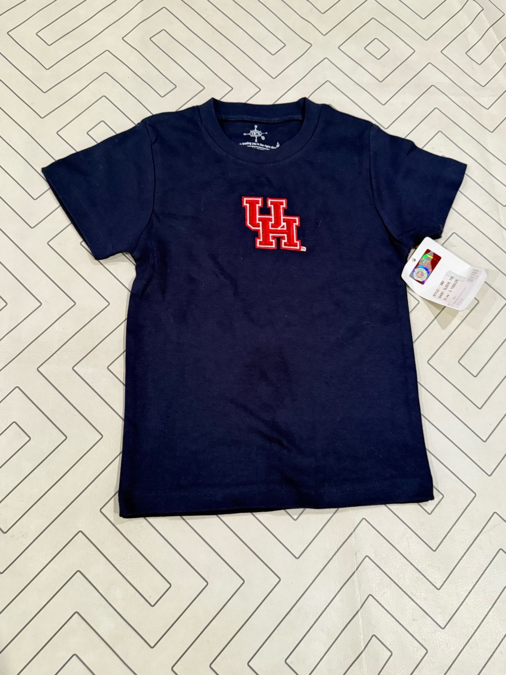 NWT Creative Knitwear University of Houston Navy Kids' Short Sleeve T-Shirt